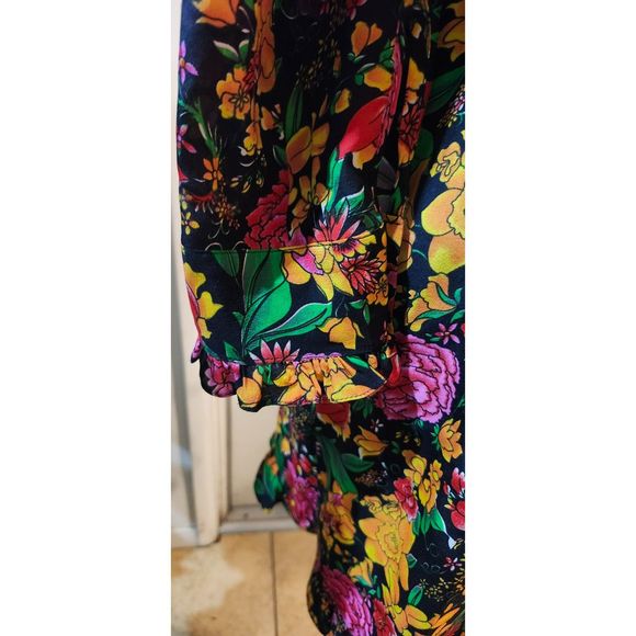 Dieuthanh Haute Couture floral, retro dress size small - Picture 13 of 14
